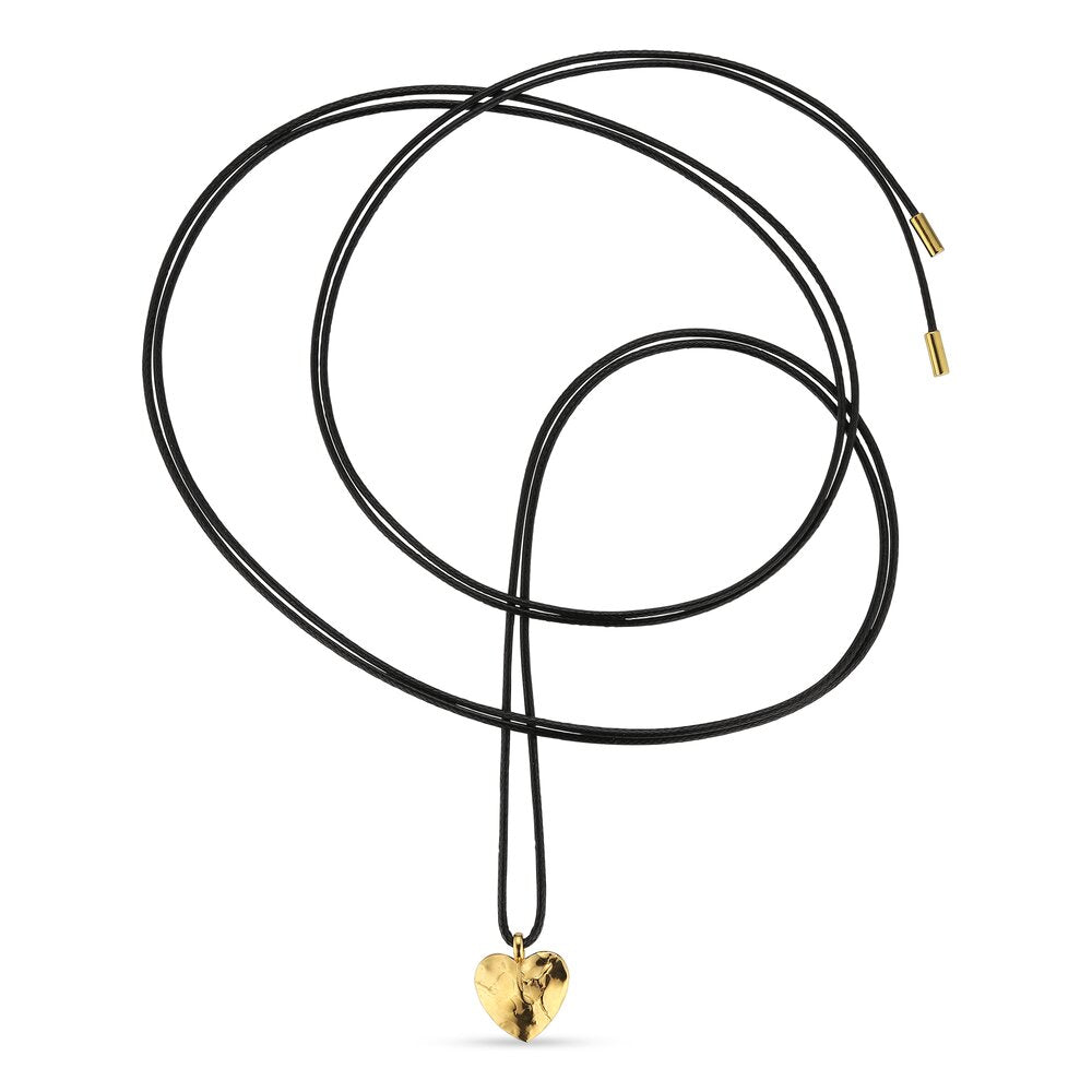 Bruised Heart String halskæde - forgyldt